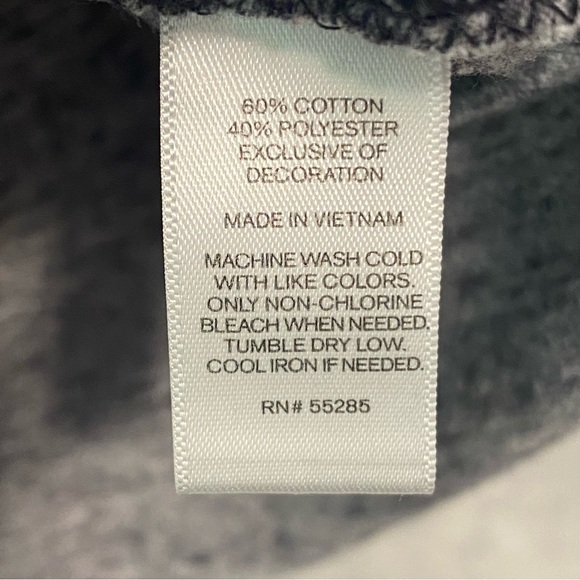 EXPRESS Men's Long Sleeve GREY BLACK CHARCOAL Pull Over Raglan Shirt Size MEDIUM - Picture 4 of 4